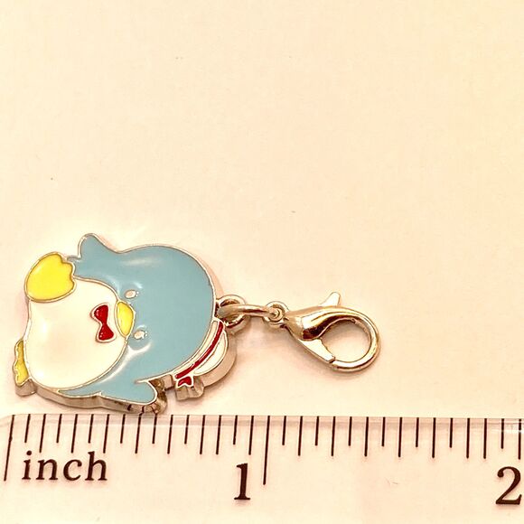 Sanrio Hello Kitty Tuxedo Sam Clip On Charm Zipper Pull Bag Purse Signed - Picture 8 of 8